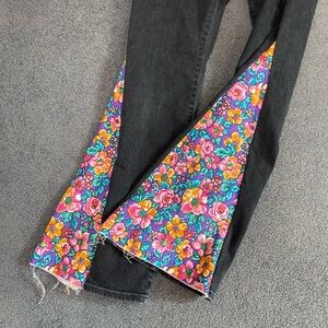 Floral Patchwork Women's Jeans